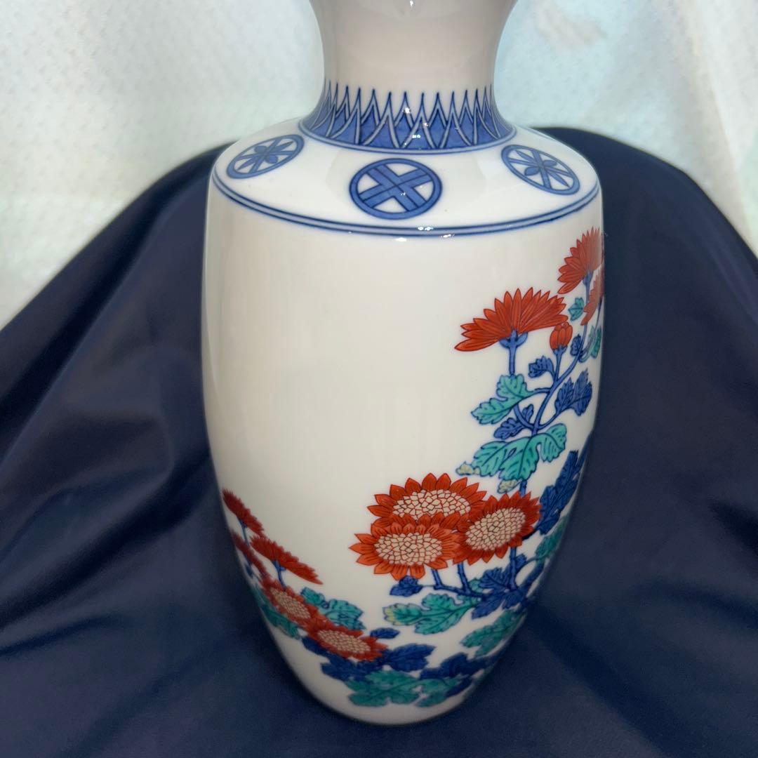 ◉本日限定◉今泉今右衛門　菊絵　花瓶　高さ28cm