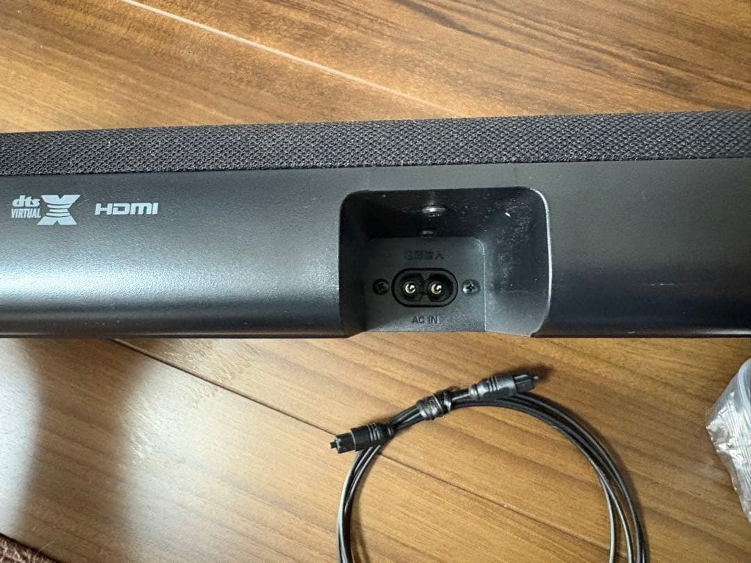 YAMAHA YAS-107 サウンドバー　HDMIケーブル　光ケーブル付き