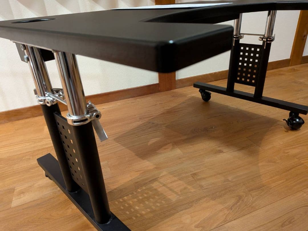 Bauhutte コックピットデスク2 ロータイプ BHD-840L-BK