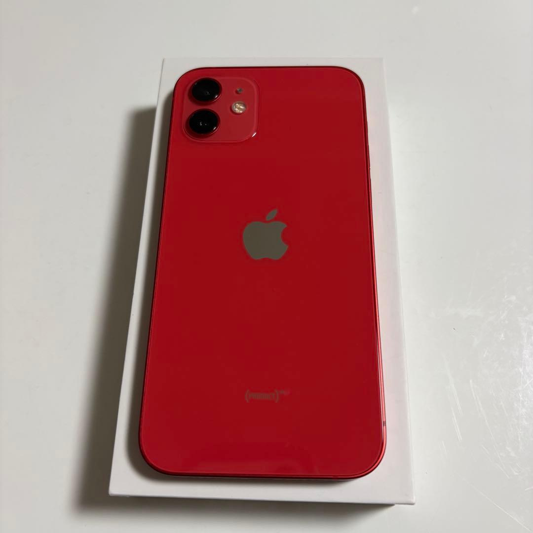 【上美品】iPhone 12 本体 128GB レッド SIMフリー