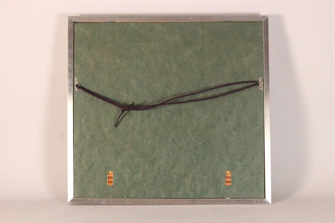 No4526額装　川村憲邦　金銘　遊鯉図　色紙　紙箱付　日本画　古美術　送料無料