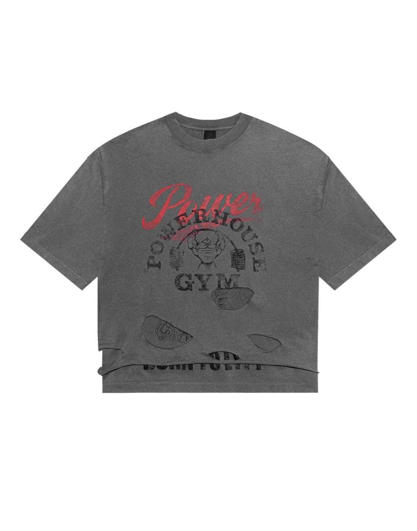 LÝFT × POWER HOUSE GYM ビンテージ　Tシャツ　グレー　L