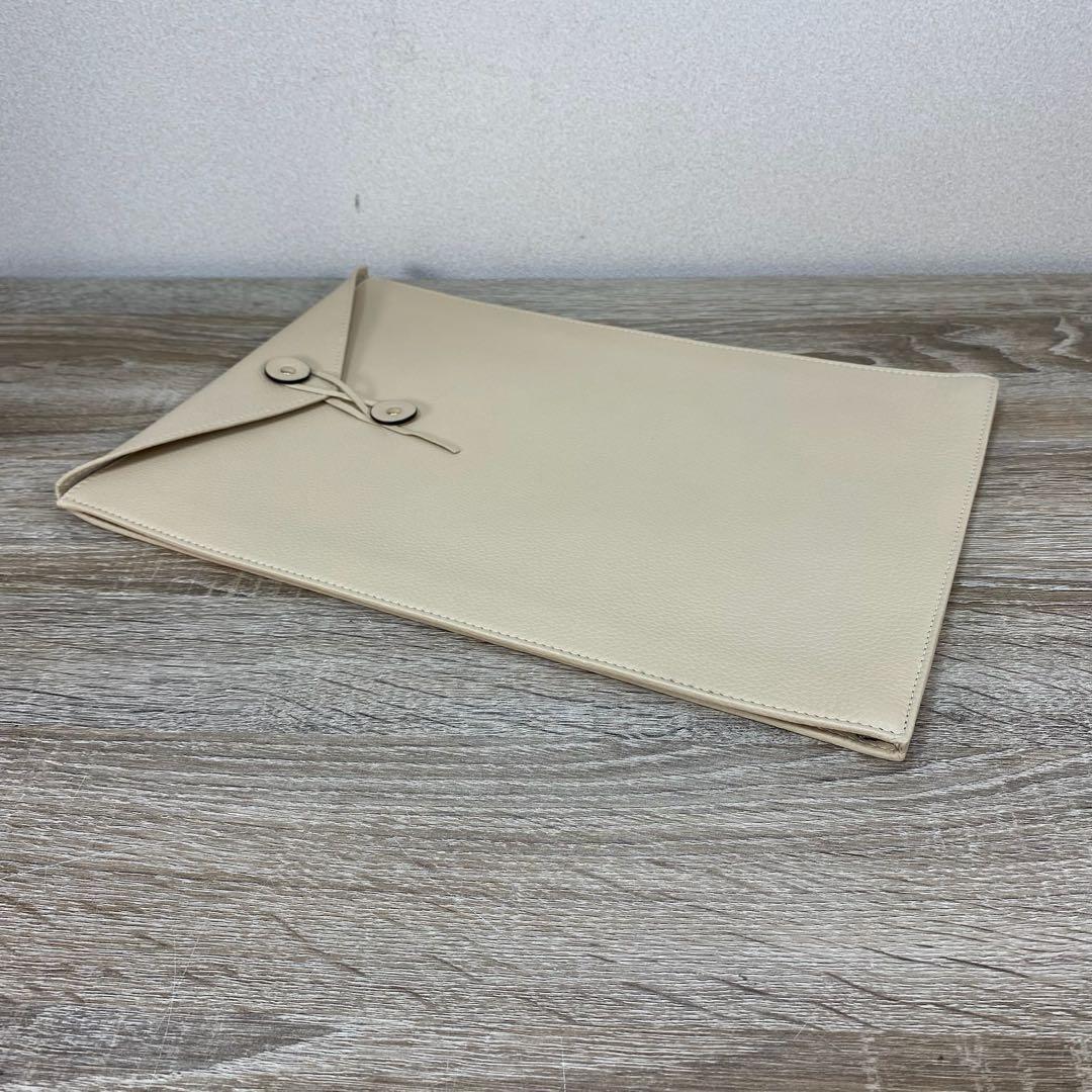 シセイ　ドキュメントケース　レザー　ベージュ