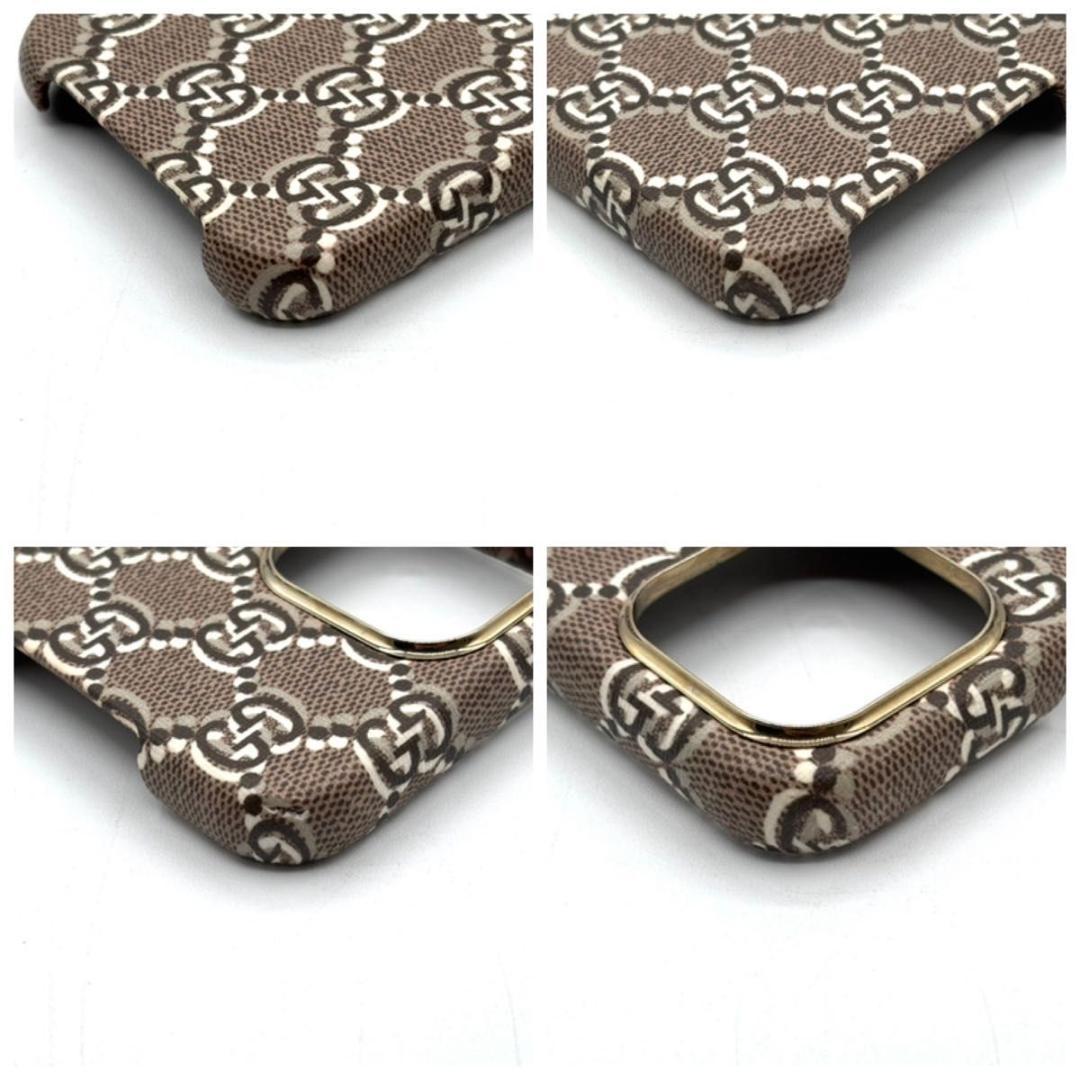 美品 グッチ iPhone15Pro Max カードケース付き GGシャドウ