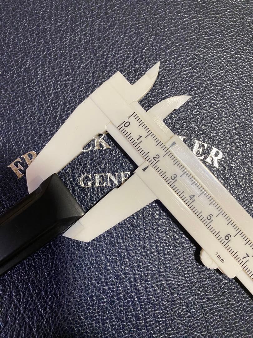 19mm フランクミュラー 純正 ブラック ラバー ストラップ ベルト