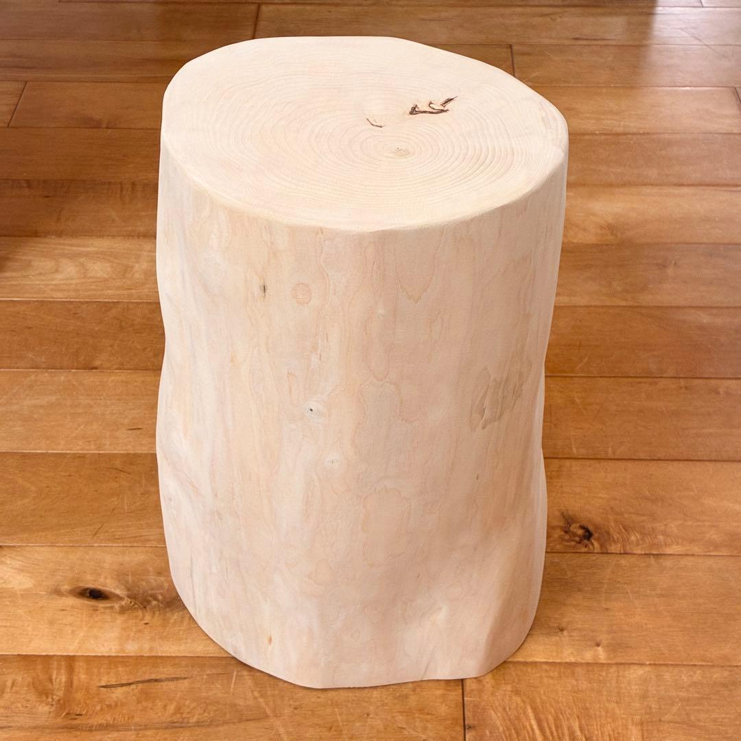 槙　丸太　椅子 スツール　No.1481