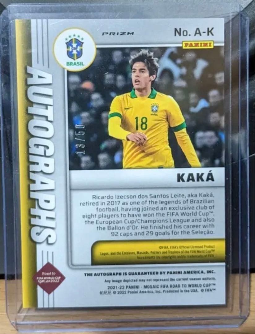 2022モザイク　カカ　サインカード　/50