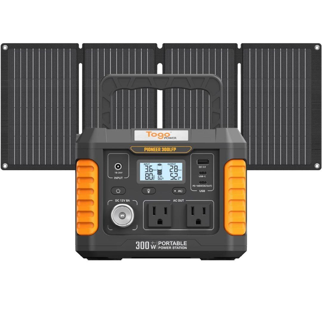 ポータブル電源 　300W　ソーラーパネル セット 小型 PSE認証済