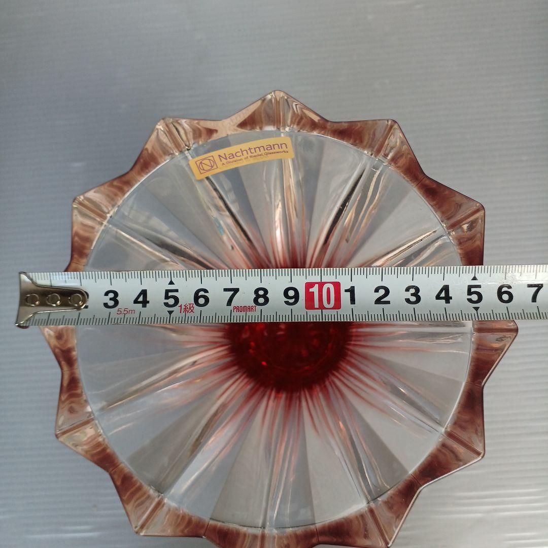 アンティーク　Nachtmann 　フラワーベース　ナハトマン　花瓶　レッド