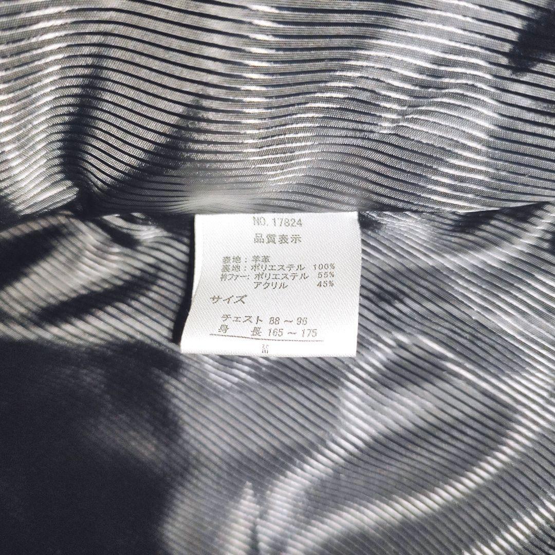 ラムレザー ジャケット 革ジャン メンズ ブラウン ヴィンテージ風 本革