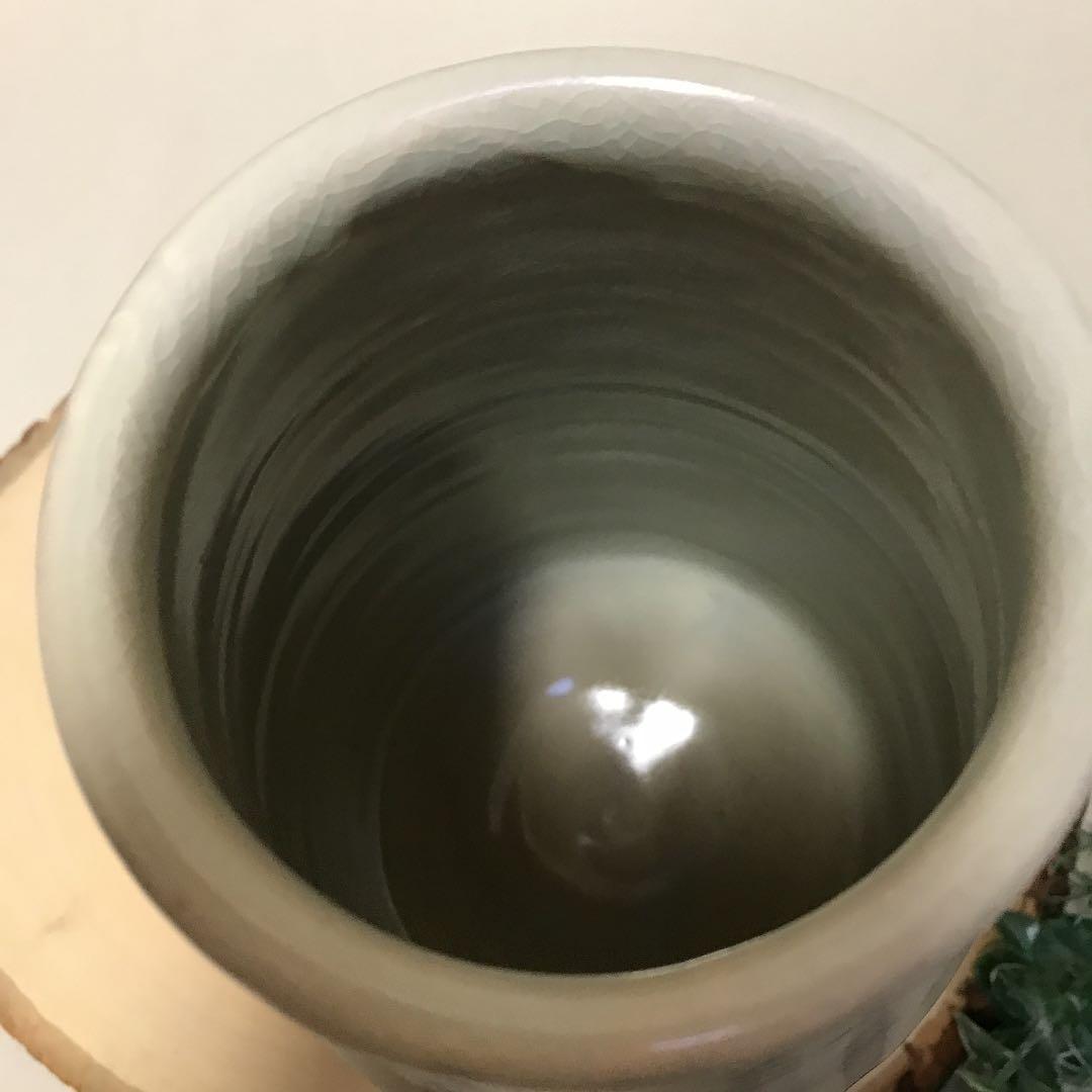 新品　京焼　六兵衛窯　花瓶　六代　清水六兵衛　梅菱花器