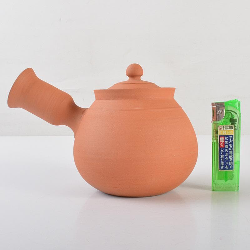 煎茶道具　常滑焼　山七窯　渡辺山七作　保宇夫良　横手急須　共箱　V　R6597