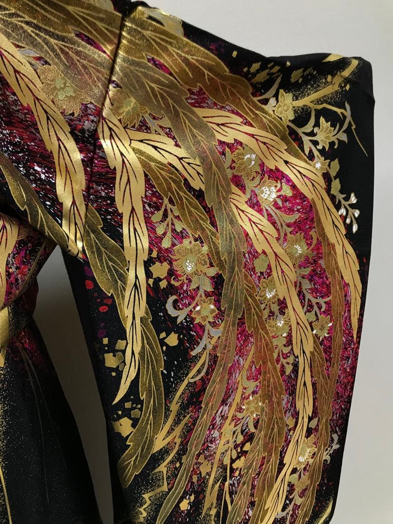 振袖単品　関芳　鳳凰　未仕立て品