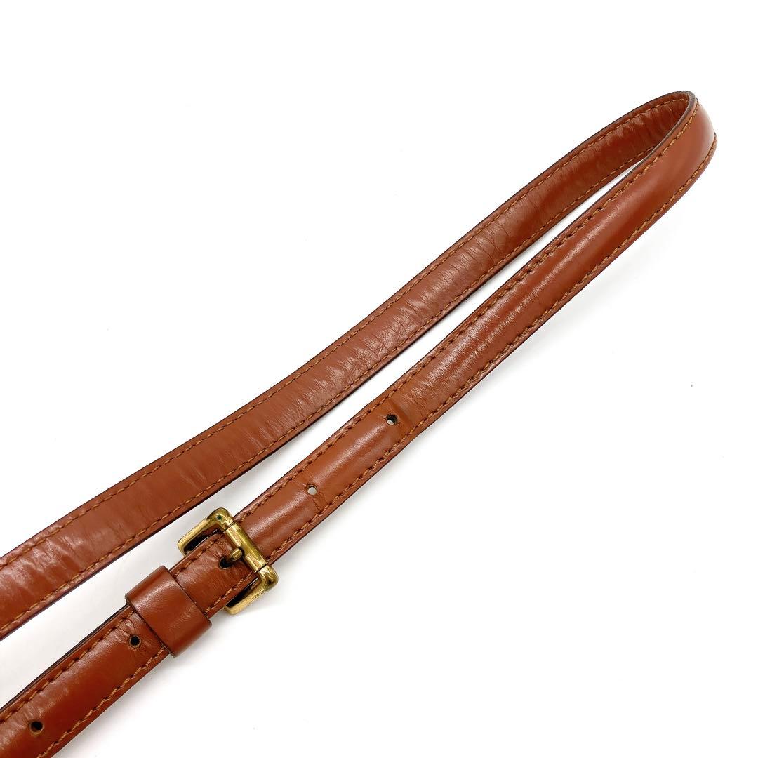 LOUIS VUITTON ショルダーストラップ　レザー　ブラウン