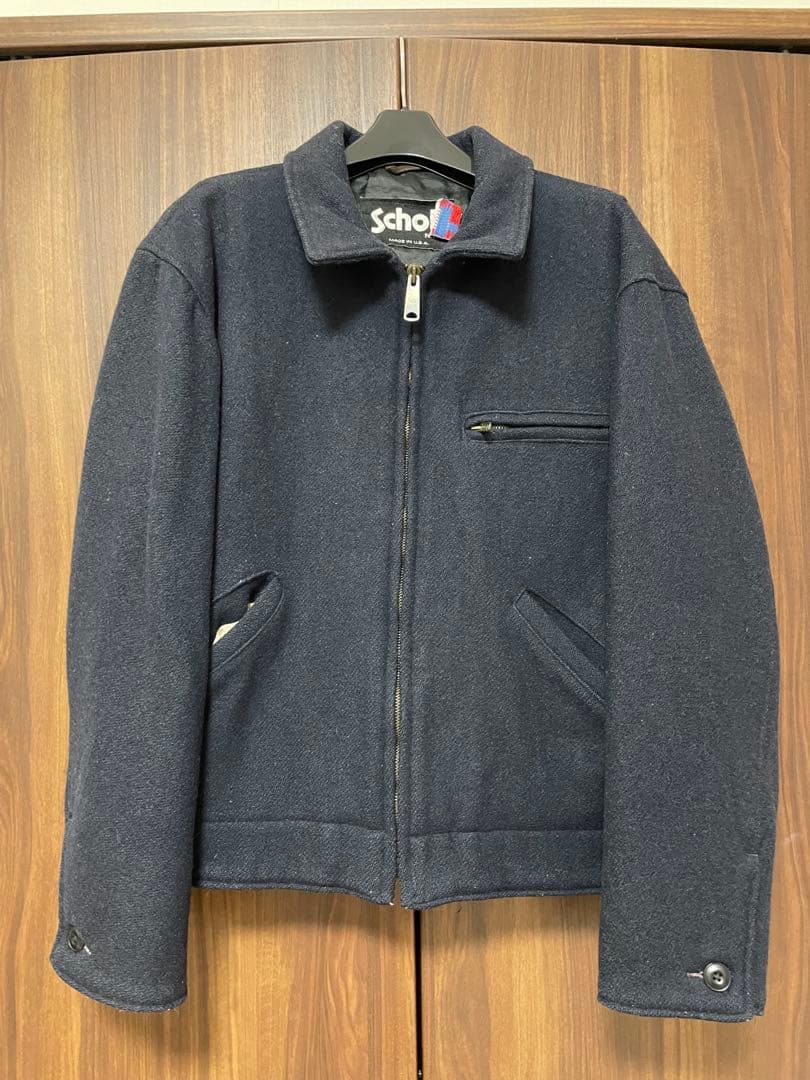 USA製SCHOTT シングルジャケット　ウール