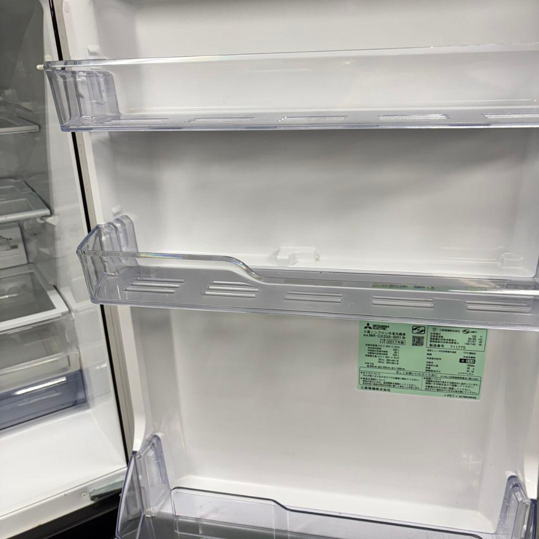 572 冷蔵庫　大型　木目調　右開き　自動製氷機付　300L～400L　美品