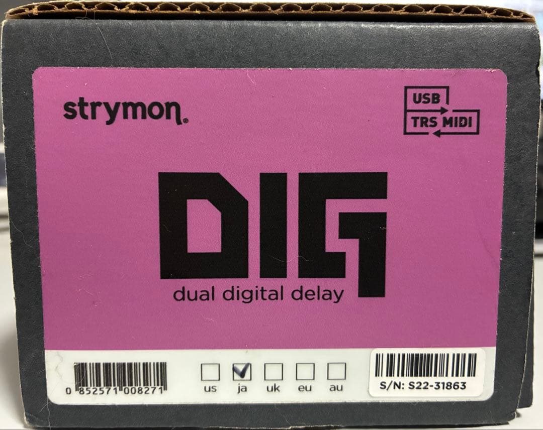 Strymon DIG v2 （付属品：元箱、保証書、説明書、純正アダプタ）