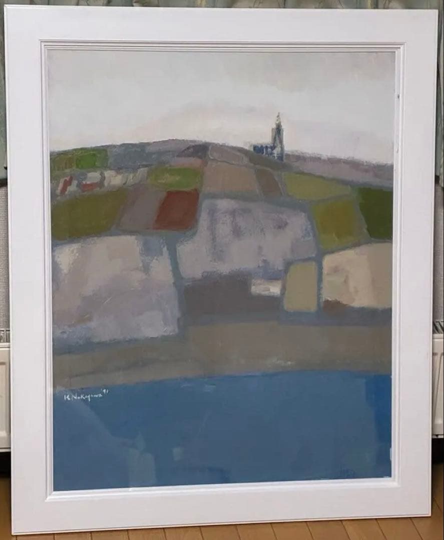 北海道画廊　風景画　油絵　油彩画　署名有　大型　F30号