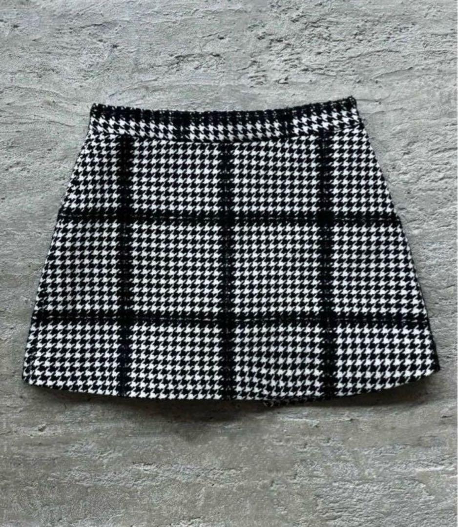 sheller シェリエ big check tweed culottes