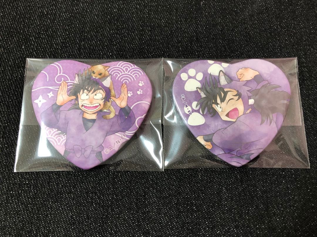 忍たま乱太郎 四年生 浜守一郎 ハート バッジ ネコ ナンジャタウン 猫