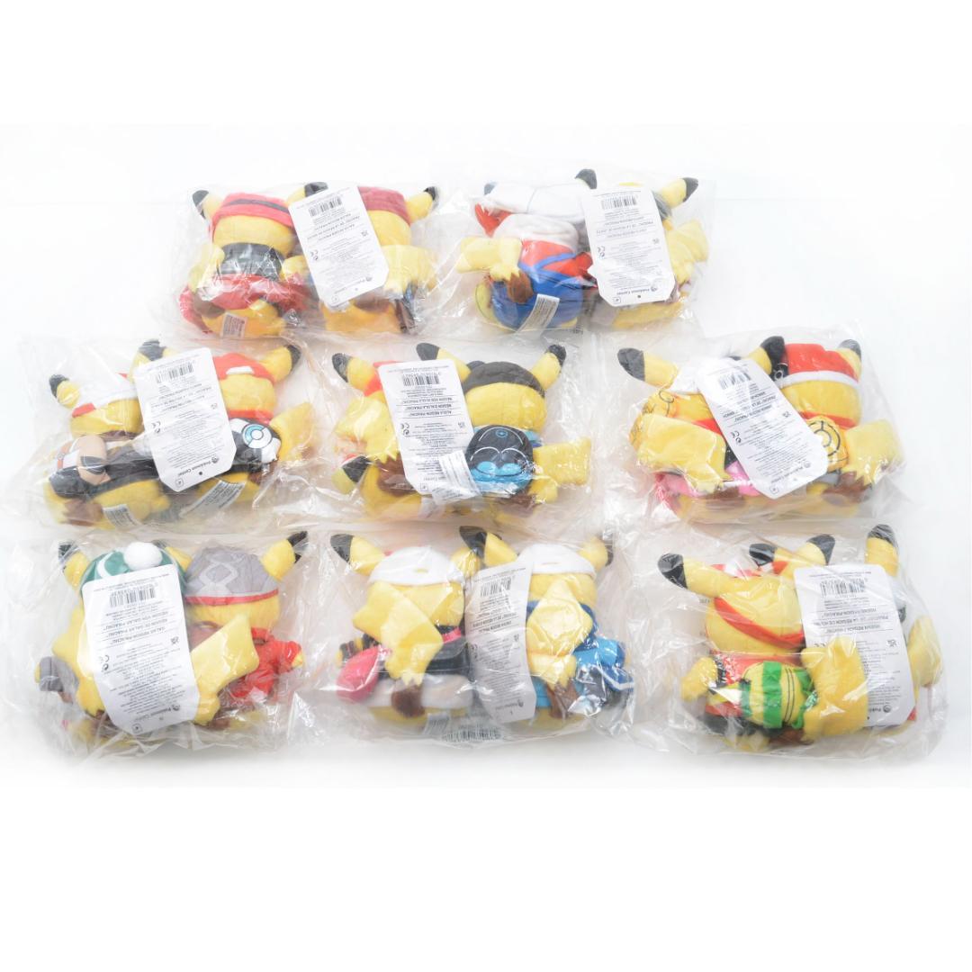 ポケモン ピカチュウ ペアぬいぐるみ 8体セット トレーナー 25周年 アメリカ