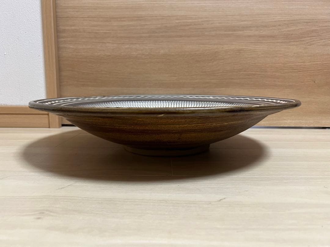 小鹿田焼 大皿 丸皿 和食器 飛び鉋 小石原焼 坂本茂木 民藝 用の美 柳宗悦