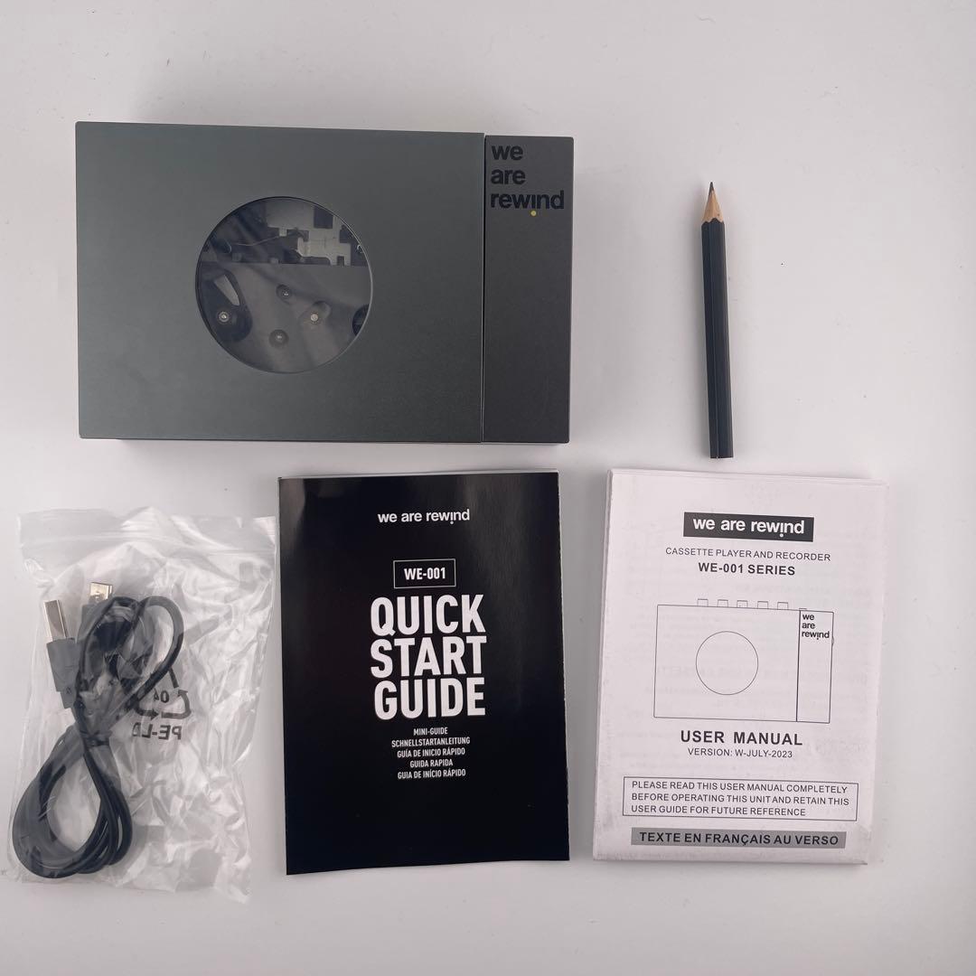 We are rewind keith 黒Bluetooth カセットプレイヤー
