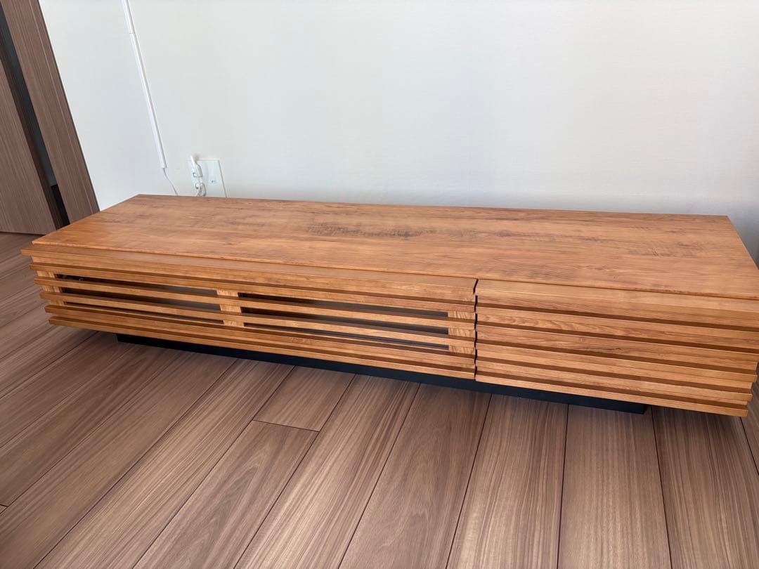 モダンデコ 幅150cm 日本製テレビボード TOT-002-1（ライトブラウン