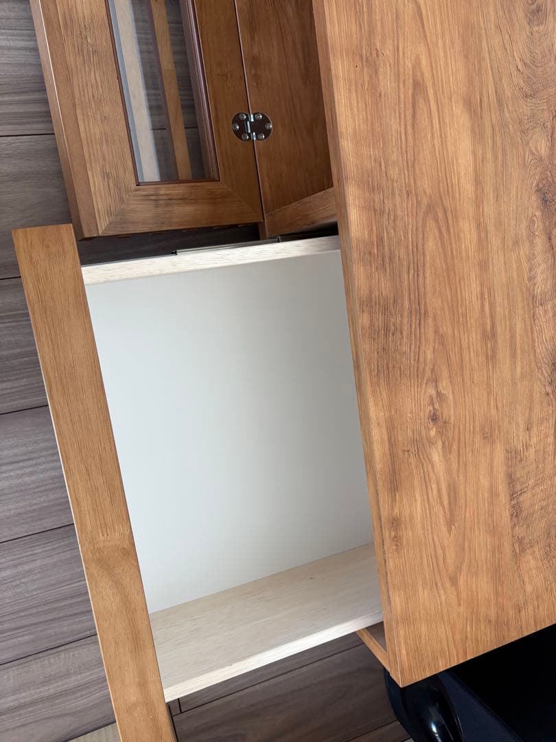 モダンデコ 幅150cm 日本製テレビボード TOT-002-1（ライトブラウン