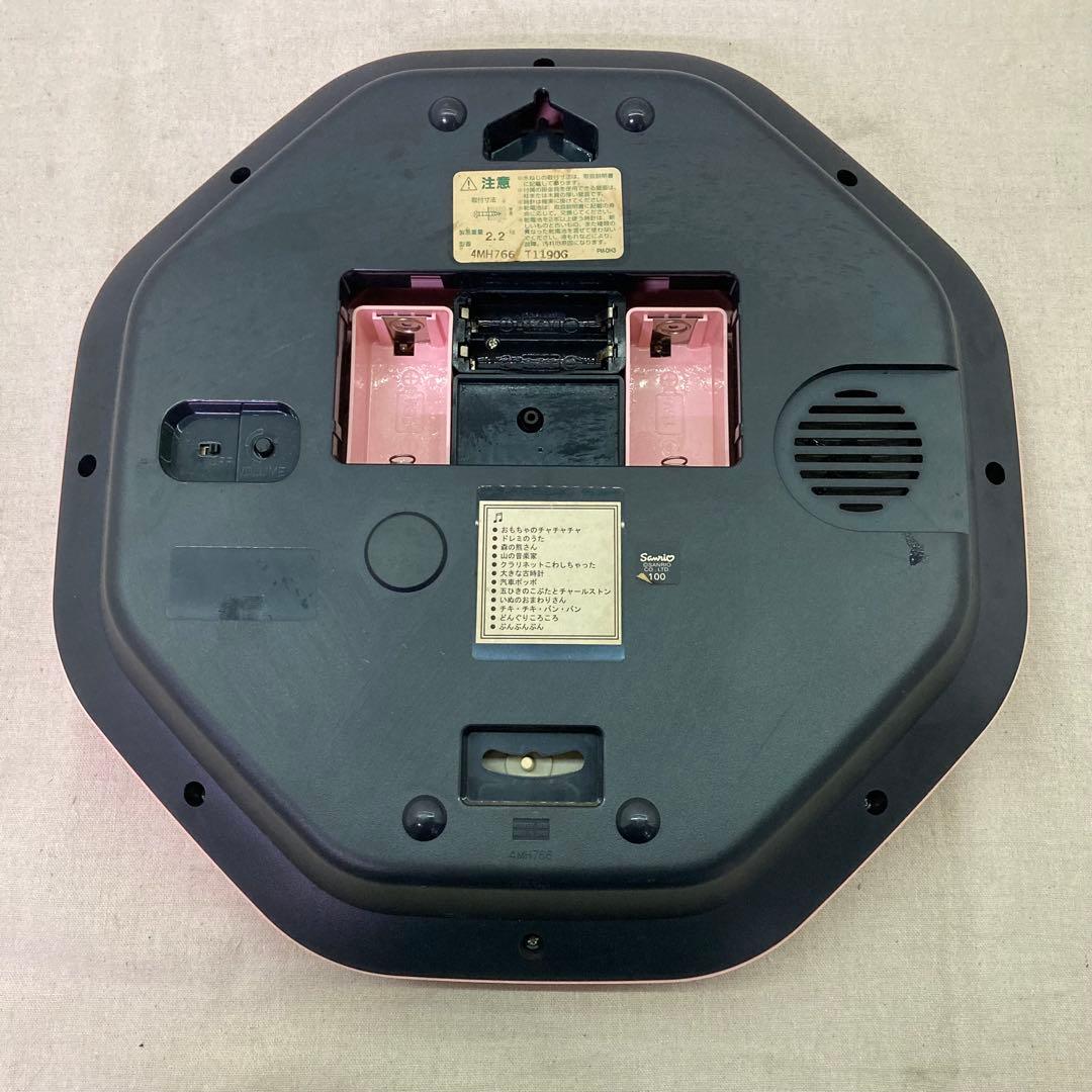 【動作確認済み★2000年製】ハローキティ　メロディ壁掛け時計　可動　サンリオ