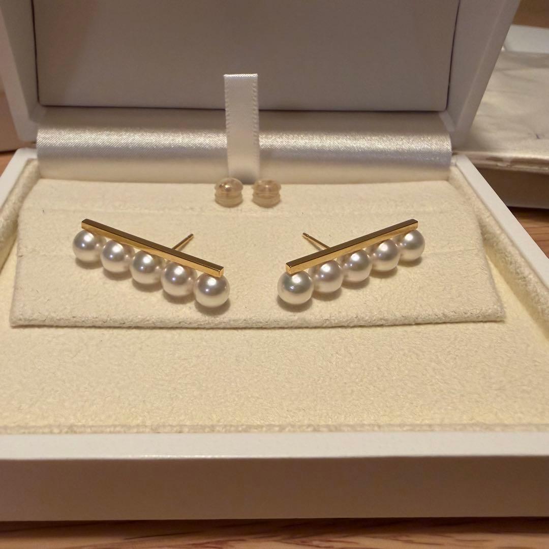 TASAKI タサキ バランス プラス　ピアス　YG イエローゴールド