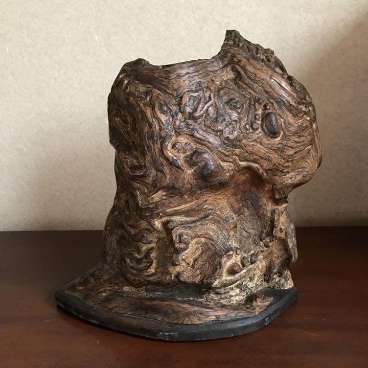 昭和レトロ、骨董品、華道、飾り木　和風天然木　花器、花瓶、置物