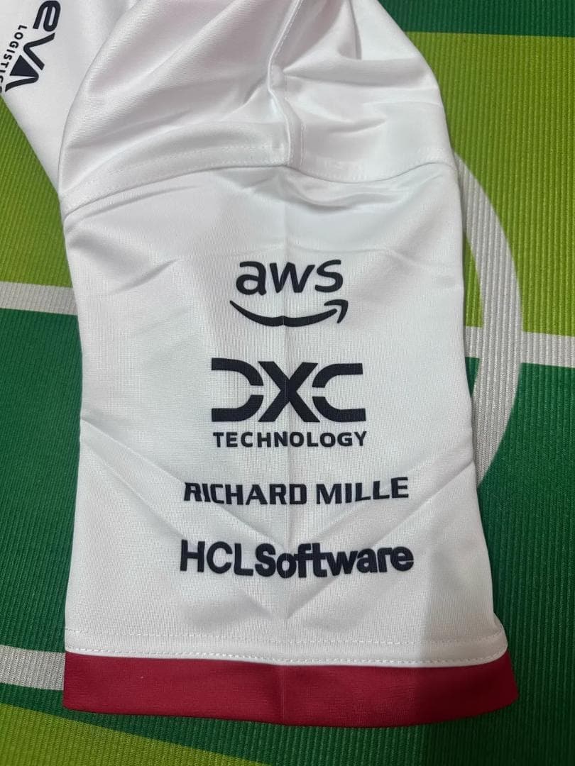 2025年F1フェラーリ ホワイトクルーネックレーシングウェア