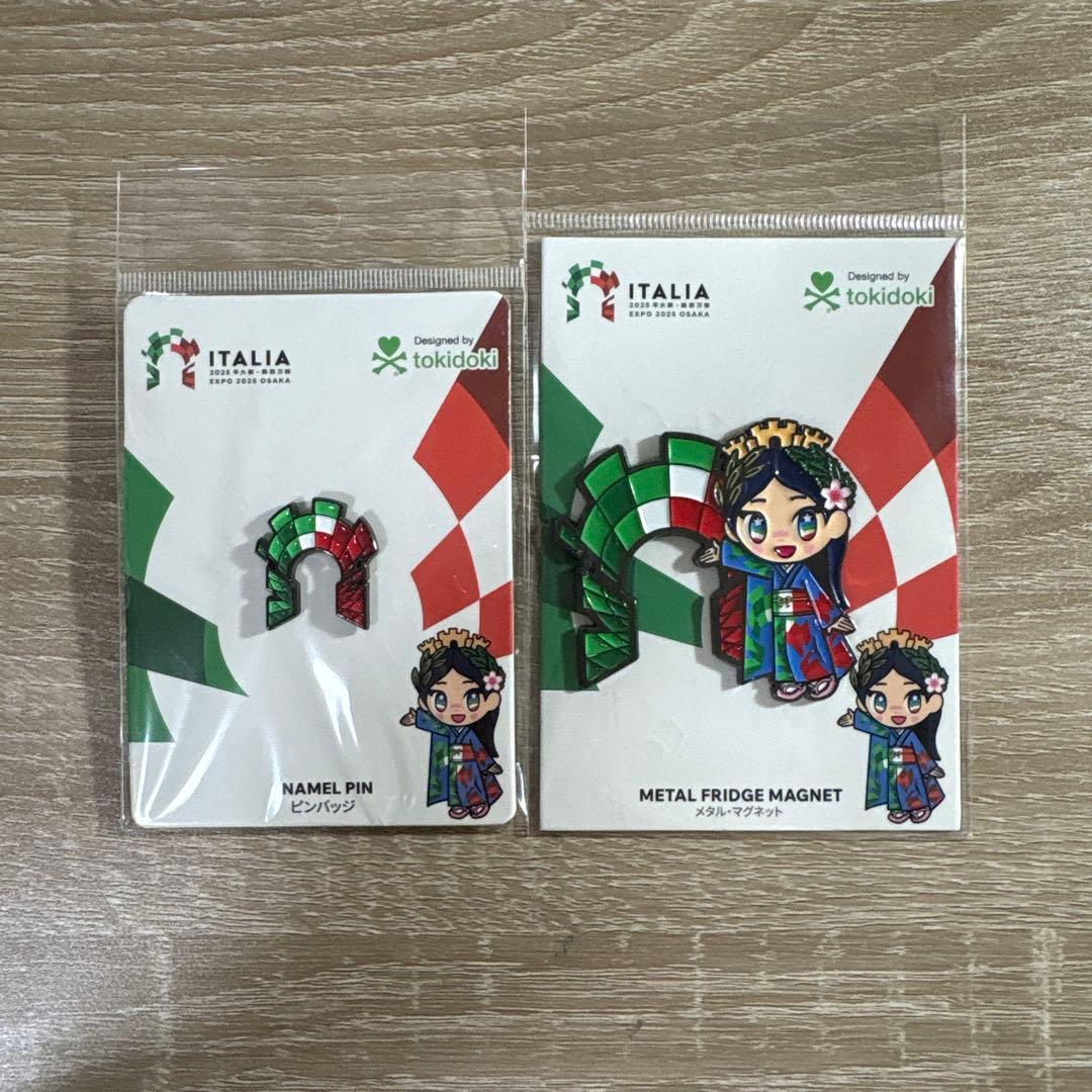 イタリアちゃん　ピンバッジとマグネットセット