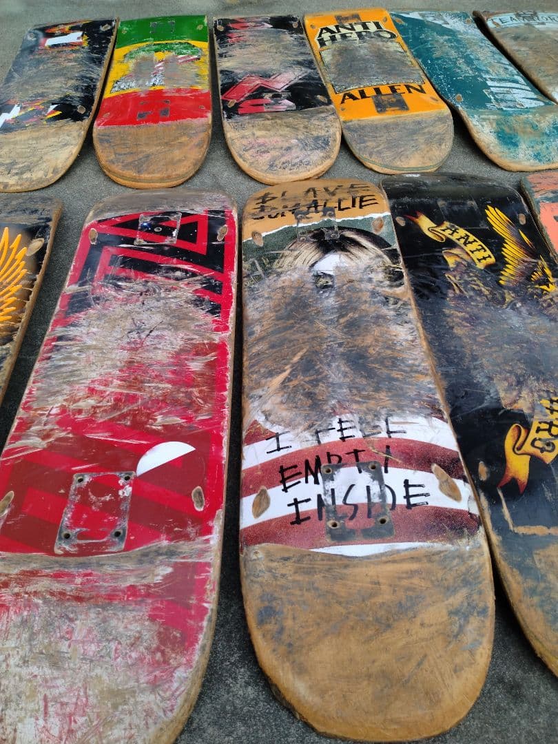 スケートボードデッキ 廃デッキ　12枚