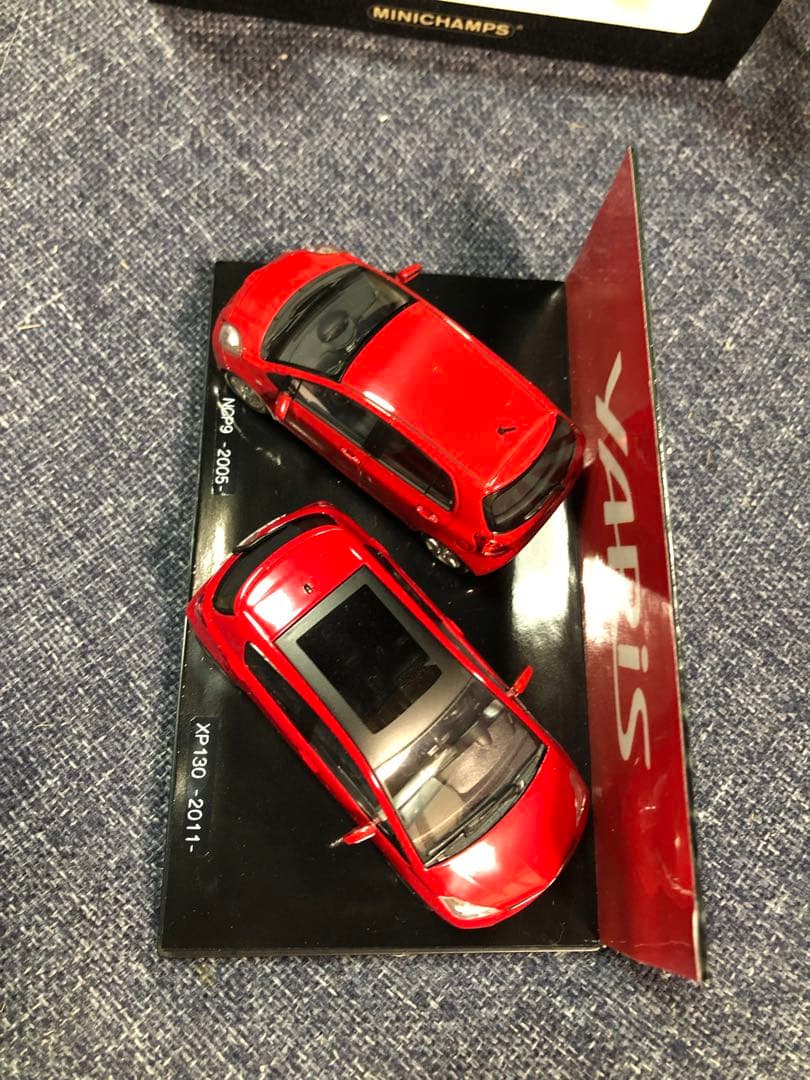 1/43 カスタム　トヨタ　ヤリス　NCP9(2代目) XP130(3代目) 赤