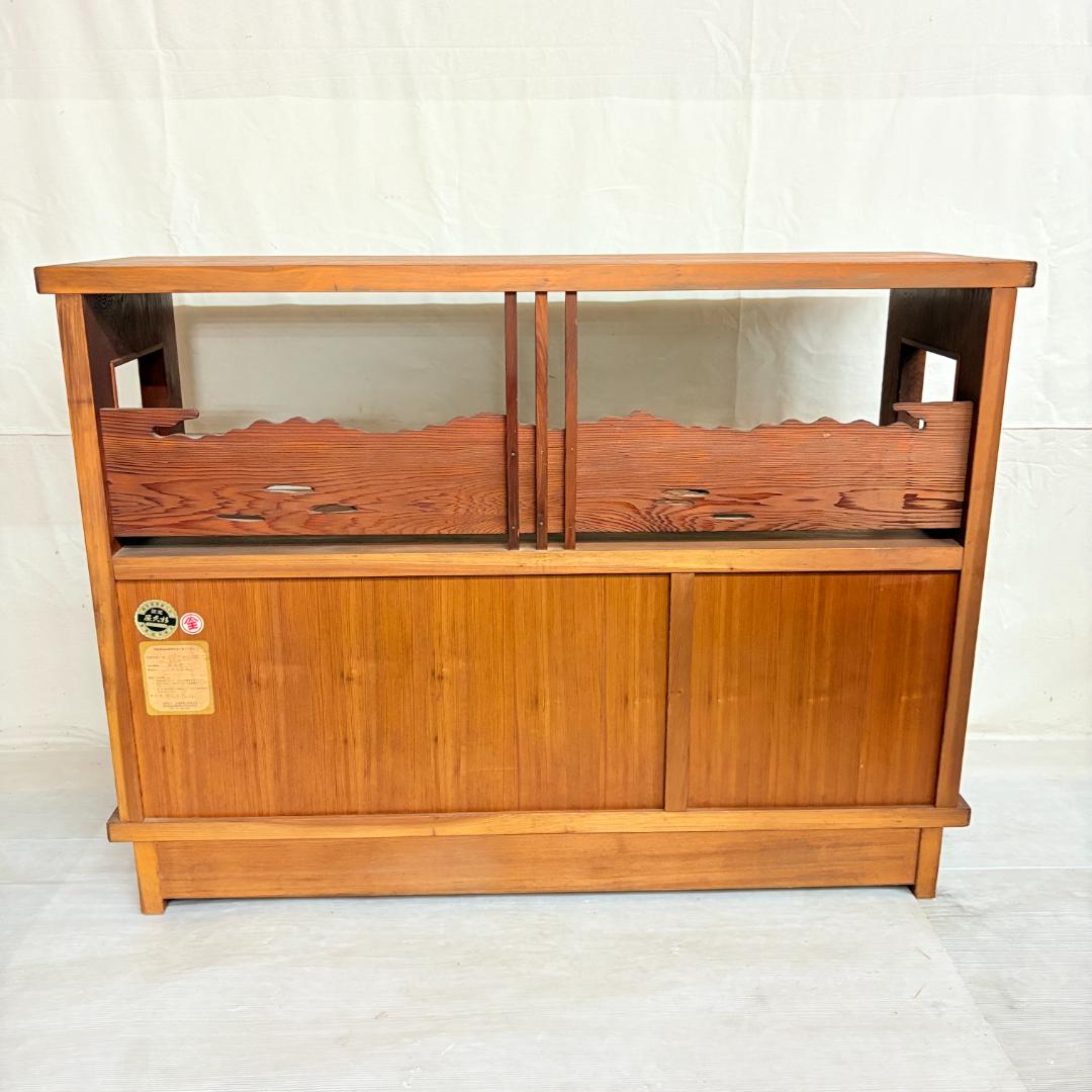 屋久杉 飾り棚 サイドボード うるし仕上げ