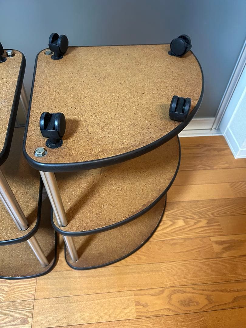 麻雀　麻雀卓用　サイドテーブル　灰皿付き　2点セット①