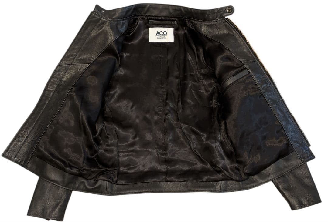 AVIREX 牛革 シングルライダースジャケット