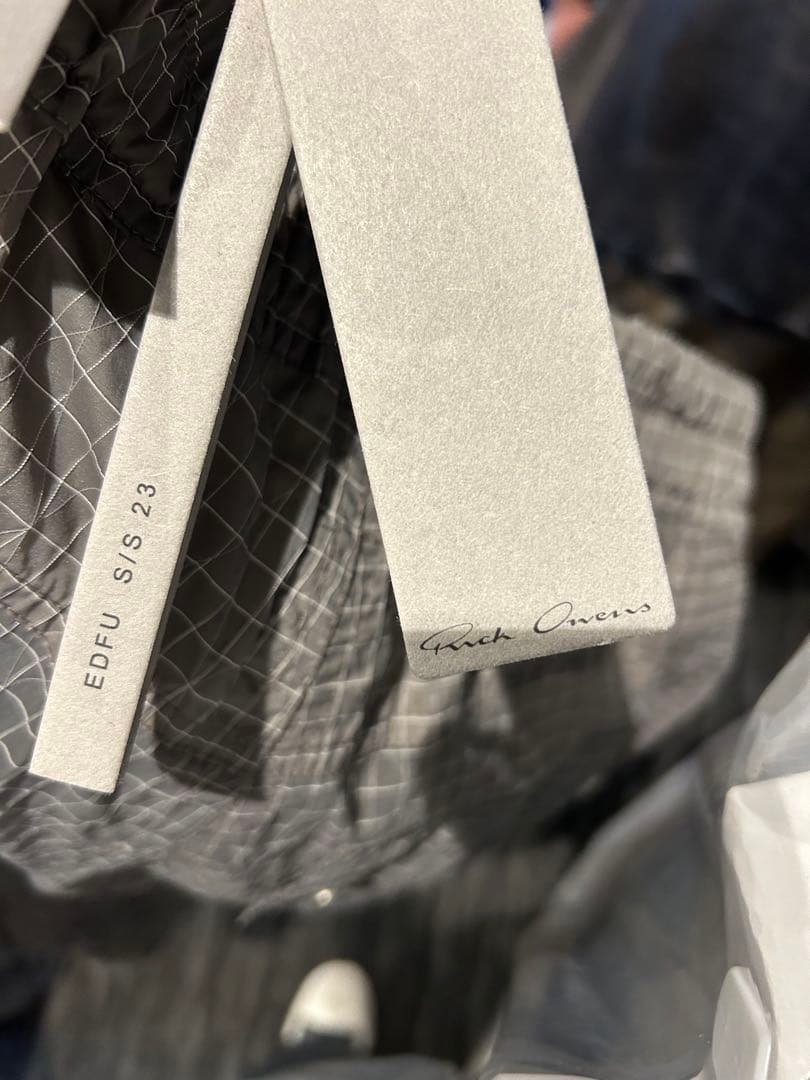 Rick Owens グレー チェック柄 サルエルパンツ