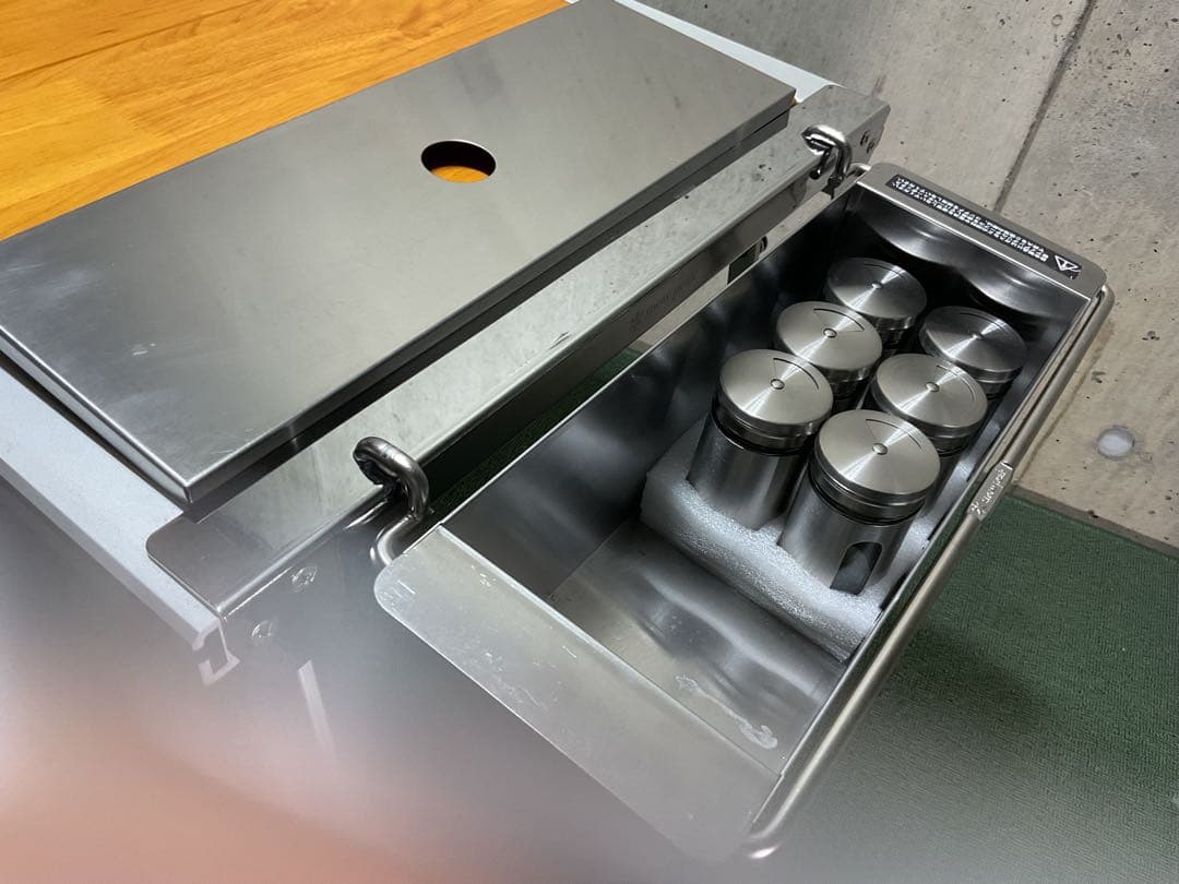 ステンボックスハーフユニット・ハンガー・スパイス入れ セット スノーピーク