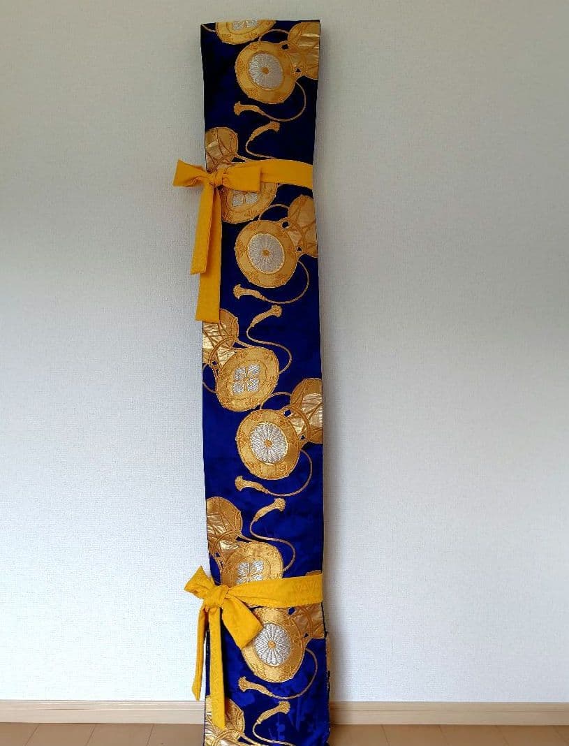 お琴カバー【鼓】着物帯 ゆたん油単ハンドメイド 和楽器 正絹 袋帯 生田流山田流