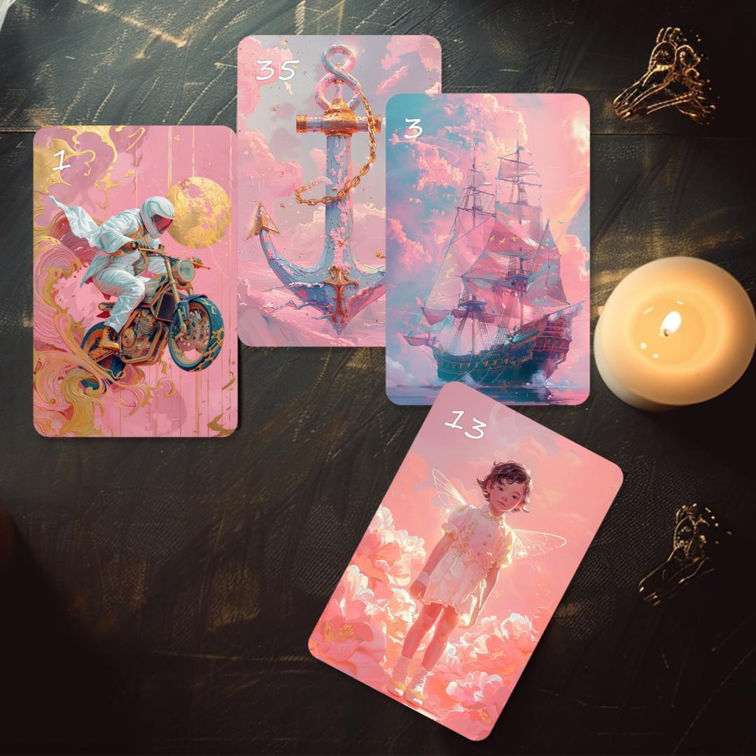 入手困難な海外デッキ✨可愛く美しい夢のような情景を描いた夢想のルノルマンカード