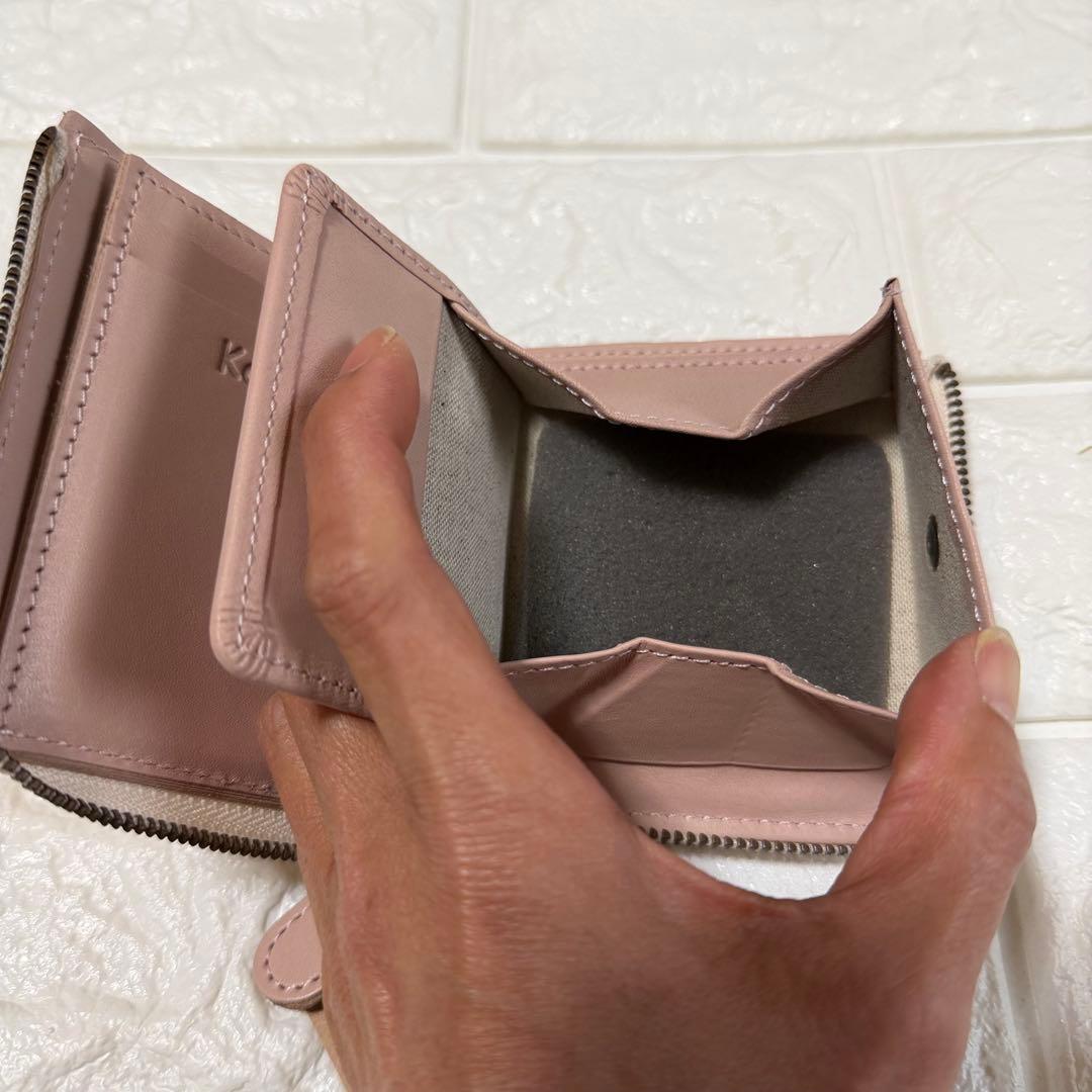 【新品未使用】kanmiカンミ⭐︎suama ショートウォレット　ピンク