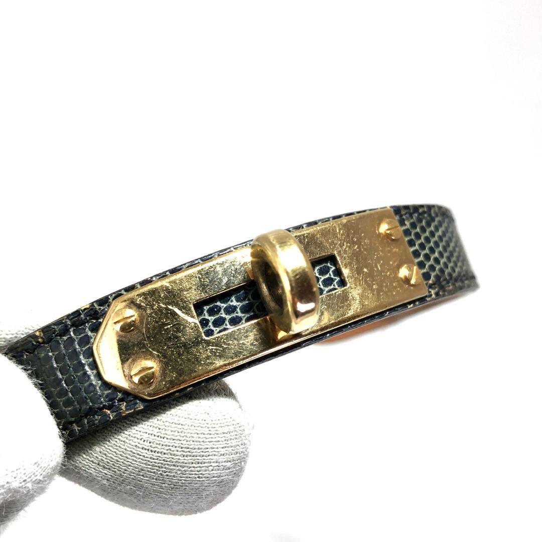 エルメス／ケリー用 替えベルト パイソンレザー ブラック／純正尾錠 GP