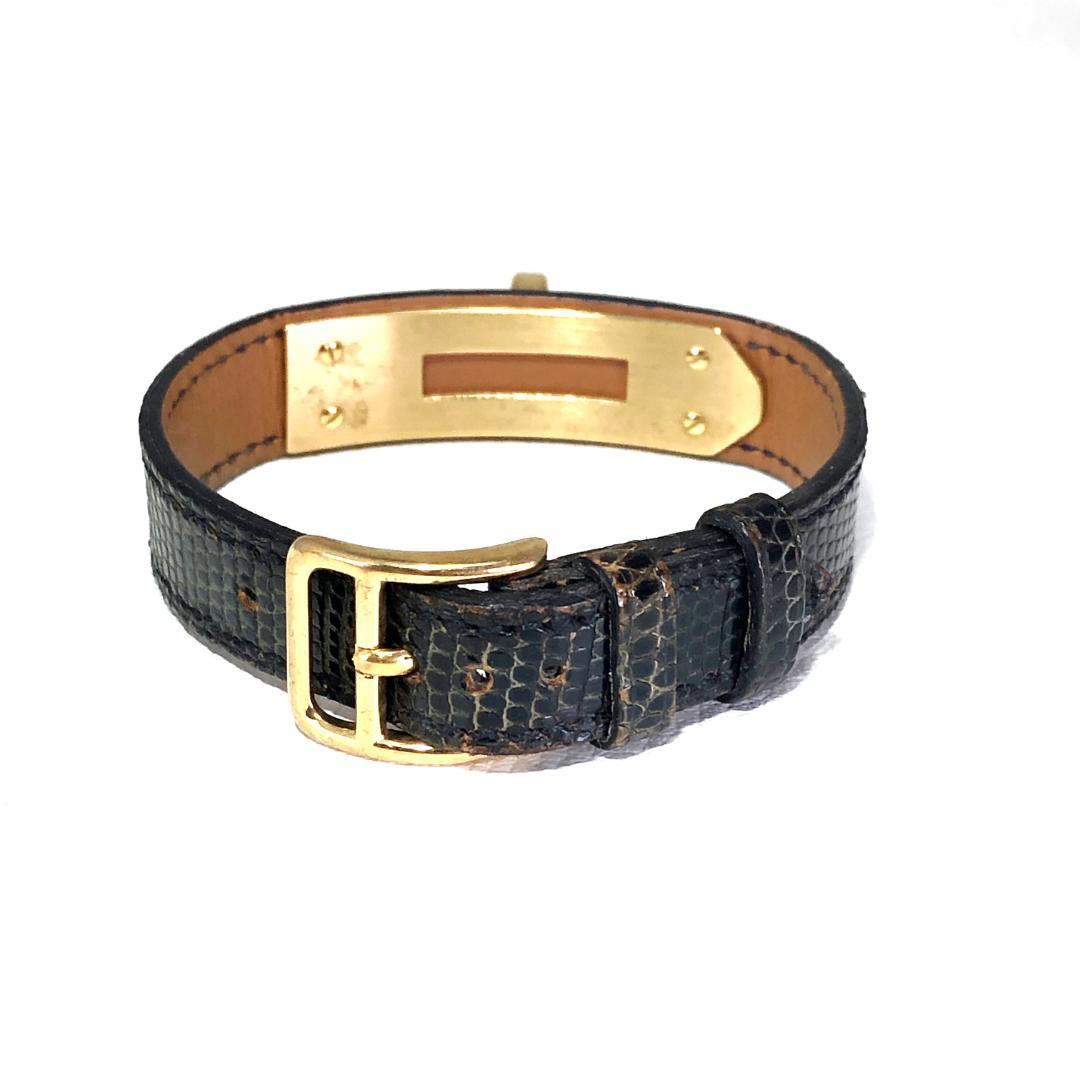 エルメス／ケリー用 替えベルト パイソンレザー ブラック／純正尾錠 GP