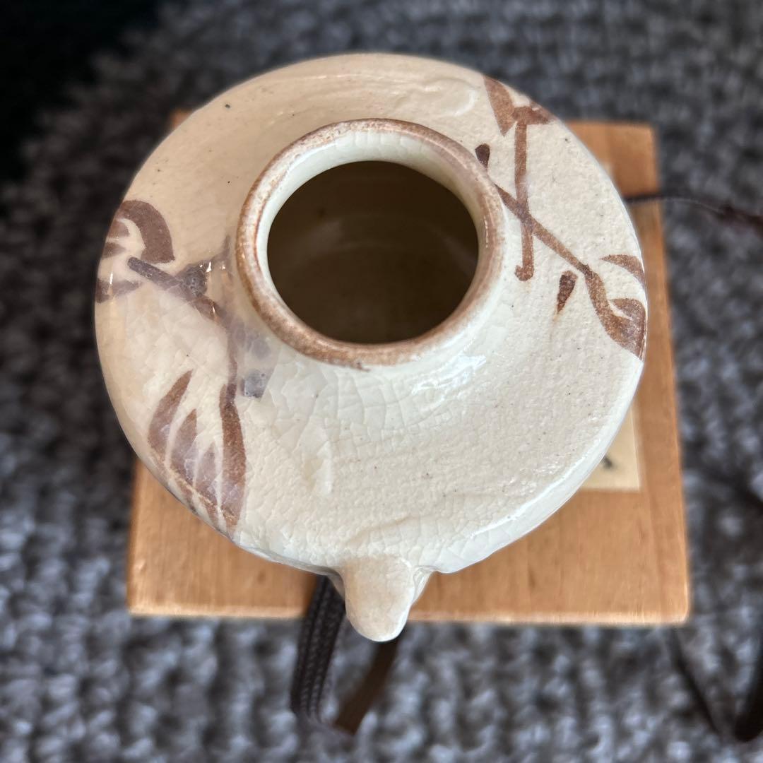 旧蔵中国骨董 【 唐白磁壺型一輪挿し花入】古くから中国で愛用されている陶磁器名品