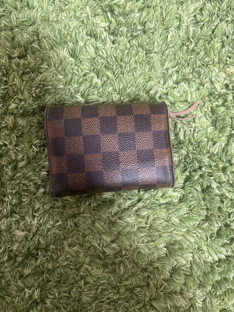 ルイ・ヴィトン♡ ダミエ エベヌ ローズ ポルトフォイユ ヴィクトリーヌ