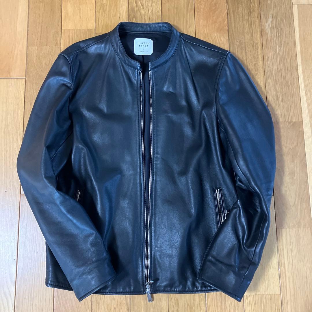united tokyo ラムレザーシングルライダース サイズ３
