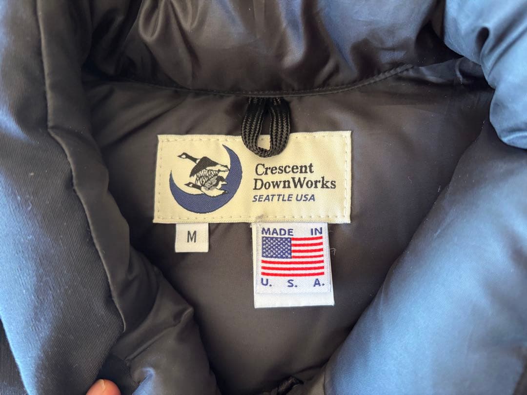 美品 crescent down works USA製 ダウンベスト　ブラック
